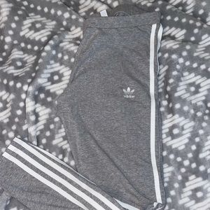 Grey 3 Stripe Women’s Adidas leggings